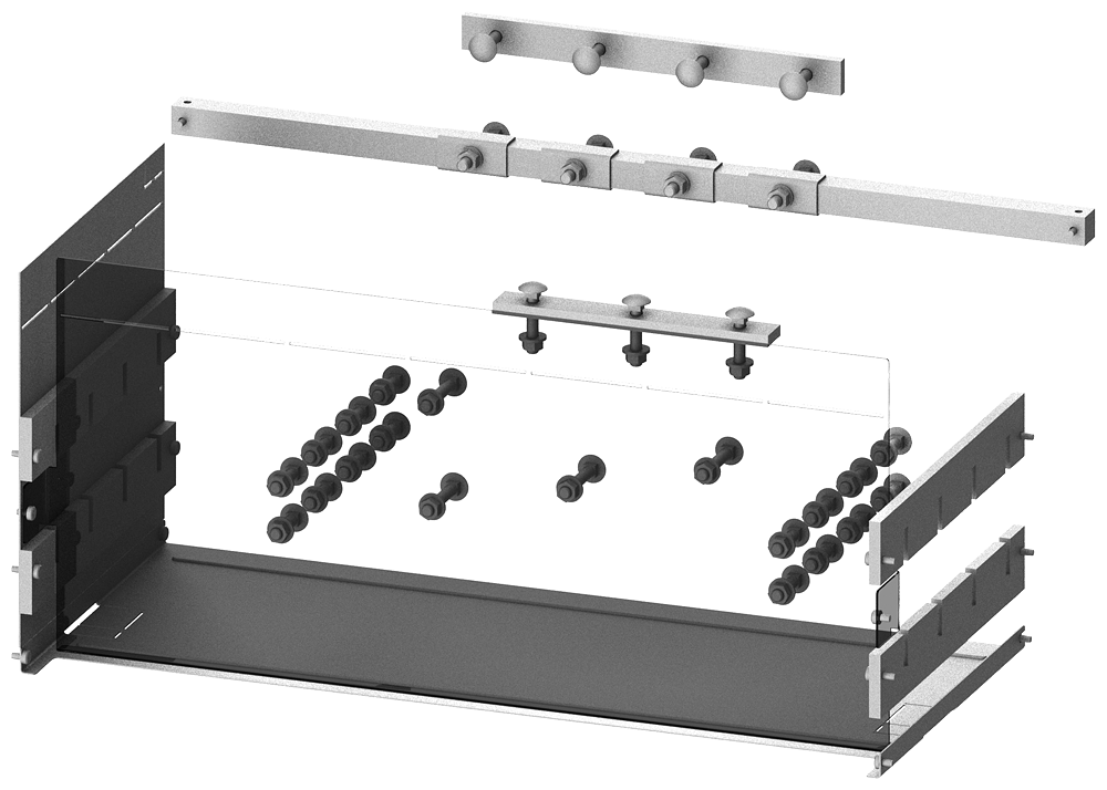 Fixed Pattern Vs Withdrawable Siemens 8PQ6000-7BA04 SIEMENS CONNECTION VERTICAL BUSBAR 3WA SIZE 1 ...