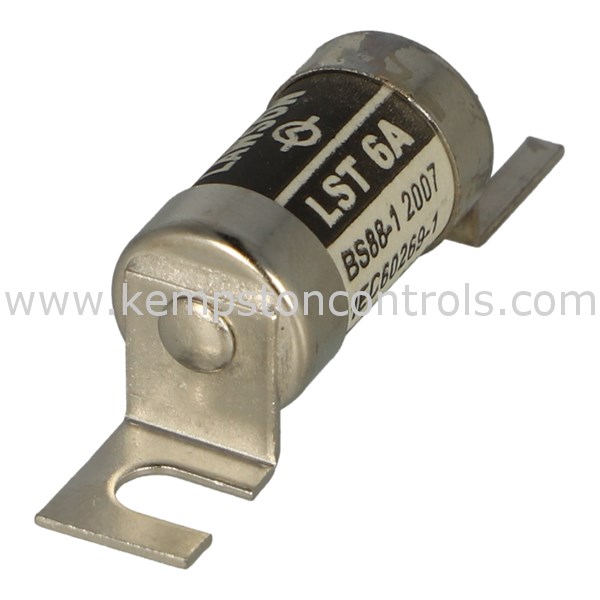 Lawson LST6 FUSE, BS88, OFFSET BOLTED TAG, 415V 6A Kempston Controls