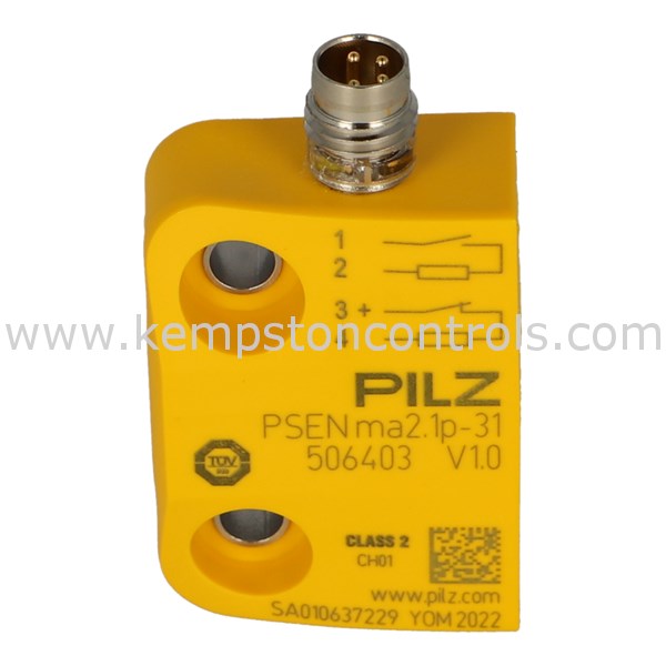 Pilz 506403 SAFETY SWITCH, NO, NC, 4 PIN, M8 MALE CONNECTOR