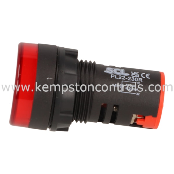 Panel Essentials PL22-230R SCL LED INDICATOR, 22MM, 230VAC, RED, PANEL ...