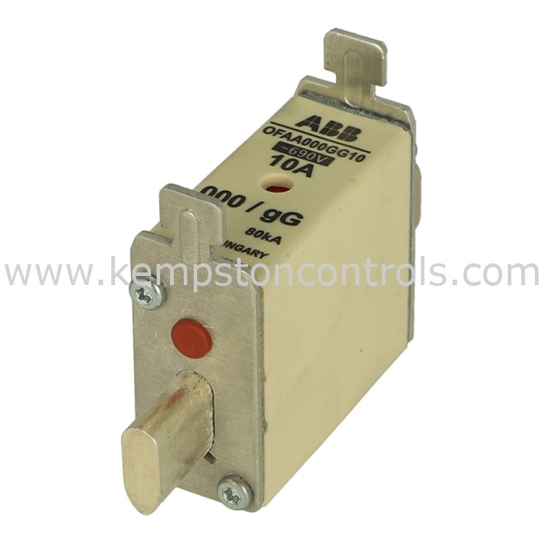 ABB OFAA000GG10 HRC FUSE LINK SIZE NH000, GG, 10A Kempston Controls