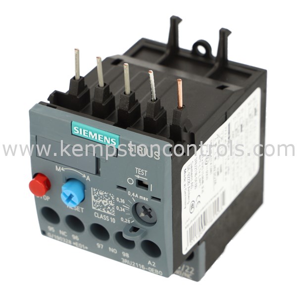 Siemens 3RU21160EB0 OVERLOAD RELAY 0.28...0.40 A THERMAL FOR MOTOR