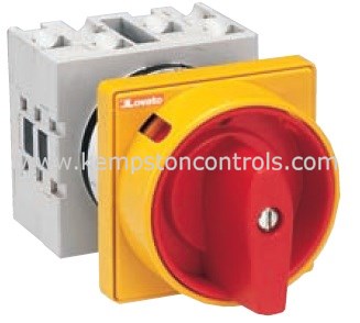 Lovato GX40-92U65 LOVATO ON/OFF CAM SWITCH 40A AC1 4P RED/YELLOW HANDLE ...