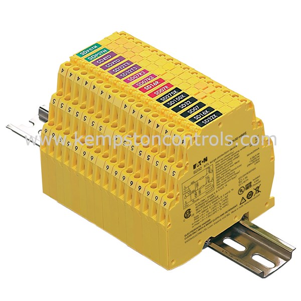 Eaton MTL SD32X LINE PROTECTOR, 20 KA, 36 VAC, DIN RAIL Kempston Controls