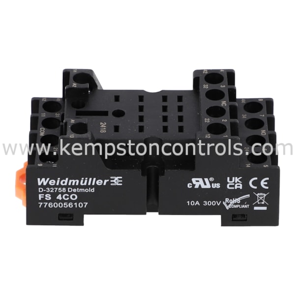 Scatola Da 10 Prese Base Rel&egrave; Weidmuller FS 4CO 7760056107