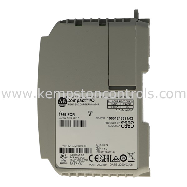 Allen Bradley 1769ECR ALLEN BRADLEY PLC END MODULE Kempston Controls