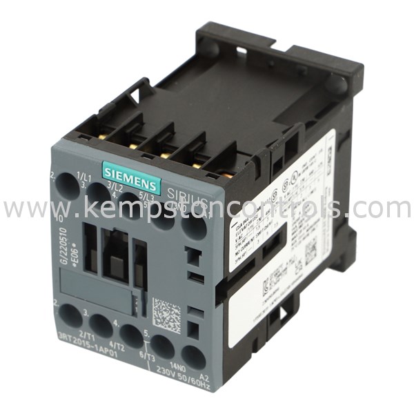 Siemens 3RT2015-1AP01 SIEMENS CONTACTOR, AC-3 7 A, 3 KW / 400 V 1 NO ...