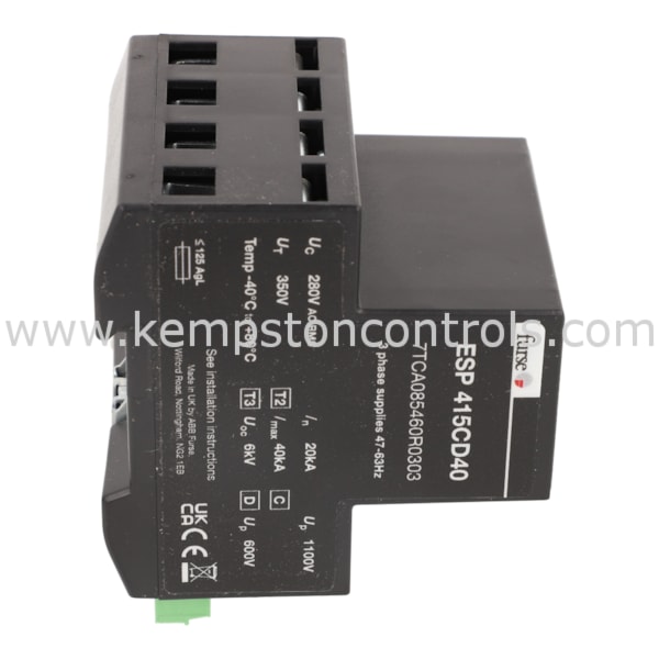ABB 7TCA085460R0303 ABB SURGE PROTECTIVE DEVICE, 3 PHASES, 415V, DIN ...