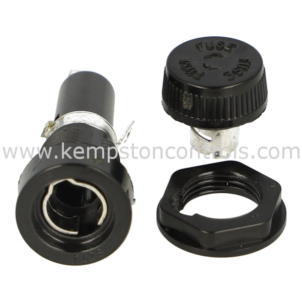 Bussmann HKP PANELMOUNT FUSE HOLDER, 30A, 250V, FOR 6.3 X 32MM FUSES