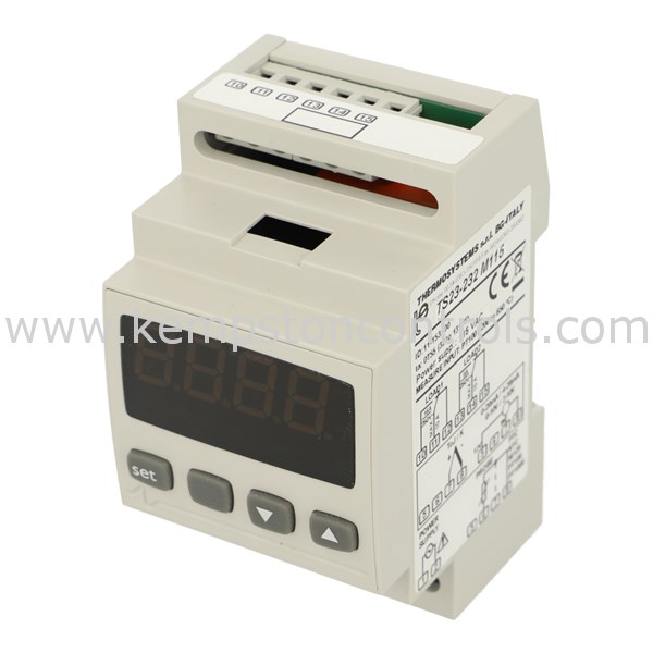 Thermosystems TS23232M110 DINRAIL MOUNTING DIGITAL DISPLAY THRESHOLD UNIT, PT100 INPUT WITH 2