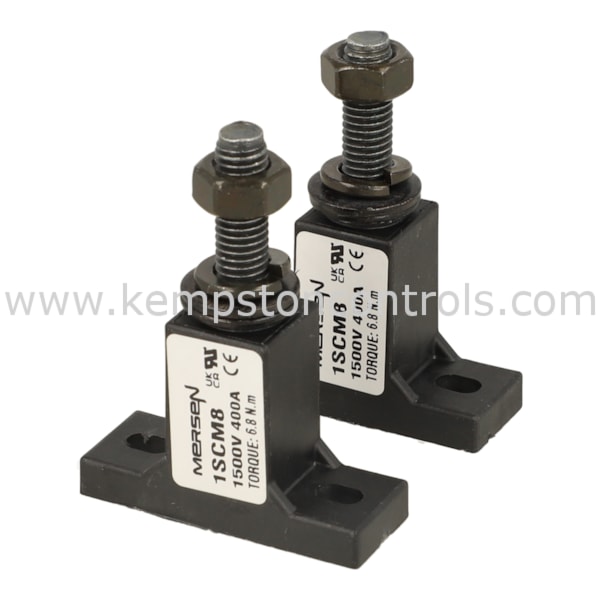 Mersen 1SCM8 MERSEN FUSE BLOCK FOR ABAT15AA FUSES PER PAIR, 1500V, 400A ...