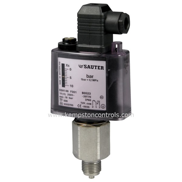 SAUTER DSL143F001 PRESSURE LIMITER, G?, MALE, ADJUSTABLE SWITCH POINT ...