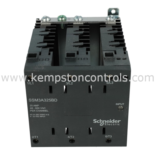 Schneider SSM3A325BD SOLID STATE RELAY, 25A, INPUT 432VDC, OUTPUT 48