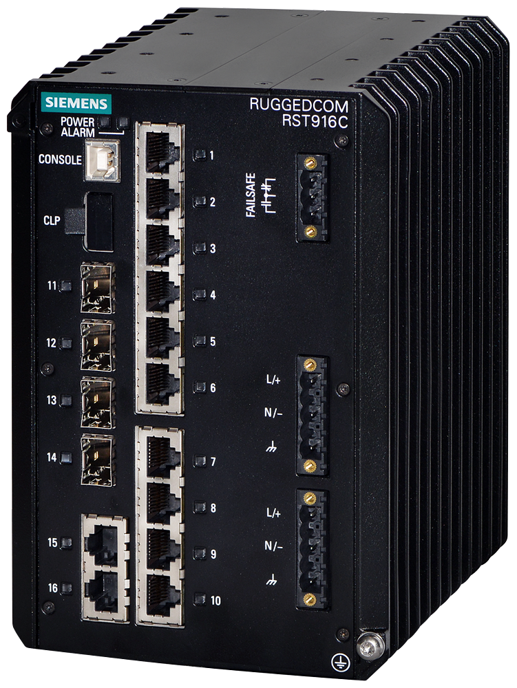 Siemens 6GK6491-6CD00-3CN0 SIEMENS RUGGEDCOM RST916C IS A 16 PORT ...