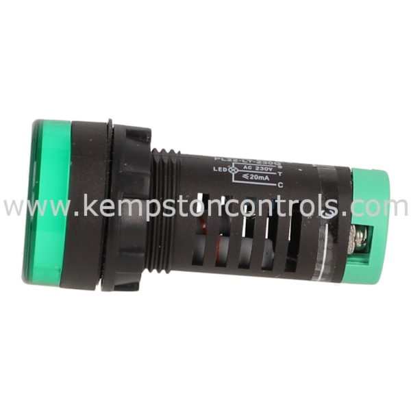 Panel Essentials PL22-LT-230G INDICATOR, 22.5MM LED PILOT LAMP, 230V AC ...