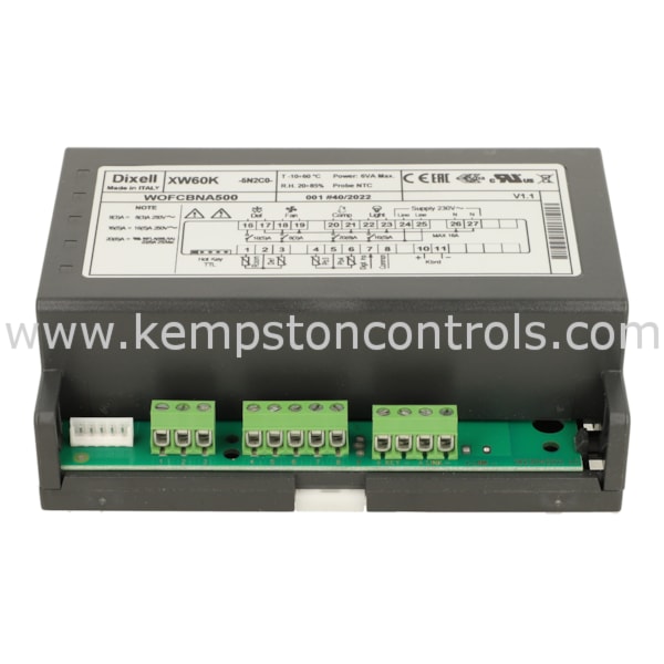 Walk In Controller Dixell XW60K DIXELL WALK-IN CONTROLLER, IN 8-DIN HOUSING, 230V ...