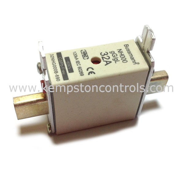 Bussmann 32NHG000B690V BUSSMANN NH FUSE 32A 690V GG/GL SZ. 000 DUAL