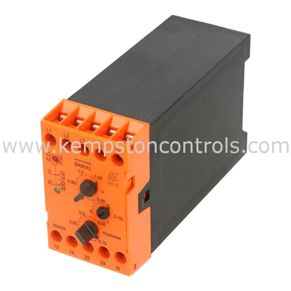 Dold BA9043/002 63.5/110VAC UNDER VOLTAGE RELAY 3PH, 4W, 110VAC, 2C/O