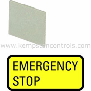 Yellow Estop Sw Eaton Moeller 299SQ25 MOELLER LABEL, YELLOW E-STOP RMQ16 | Kempston ...