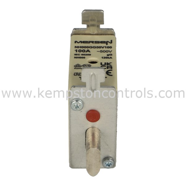 Mersen B219122 MERSEN (FERRAZ) NH FUSELINK GG, 500VAC, SIZE 000, 100A