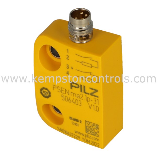 Pilz 506403 SAFETY SWITCH, NO, NC, 4 PIN, M8 MALE CONNECTOR
