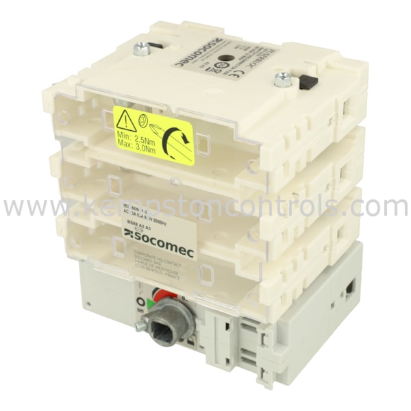 Socomec 38413006 SOCOMEC FUSE COMBINATION SWITCH, 63A, 3 POLE, ISOLATOR ...