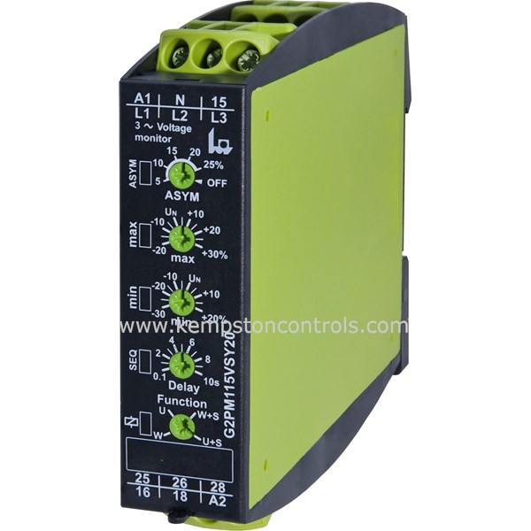 Telecontrol G2PM400VSY20 24240VAC/DC VOLTAGE MONITORING RELAY, 3 PHASE