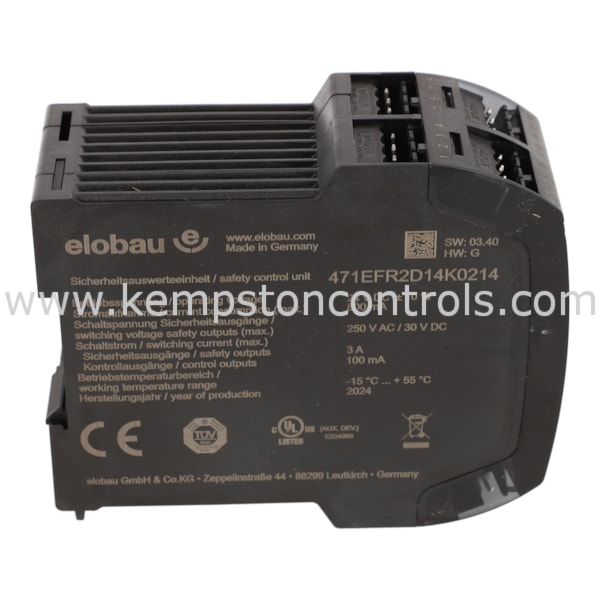 Elobau 471EFR2D14K0214 ELOBAU SAFETY RELAY UNIT, ELOFLEX, REQUIRES 8X