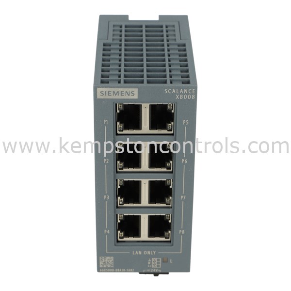 Siemens 6GK50080BA101AB2 SCALANCE XB008 UNMANAGED INDUSTRIAL