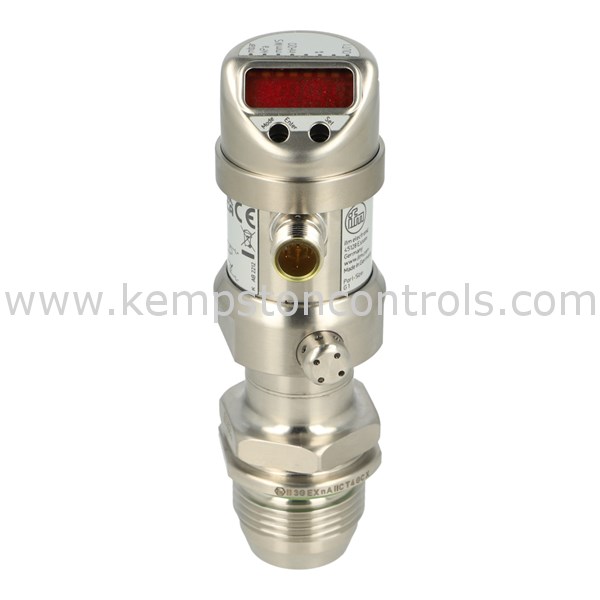 IFM PI008A PRESSURE SENSOR WITH 4 DIGIT DISPLAY, 1" BSP MALE, M12X1
