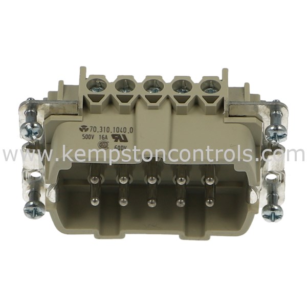 Connecteur Mâle Wieland 70.310.2440 Avec Capot - 500V 16A, Occasion