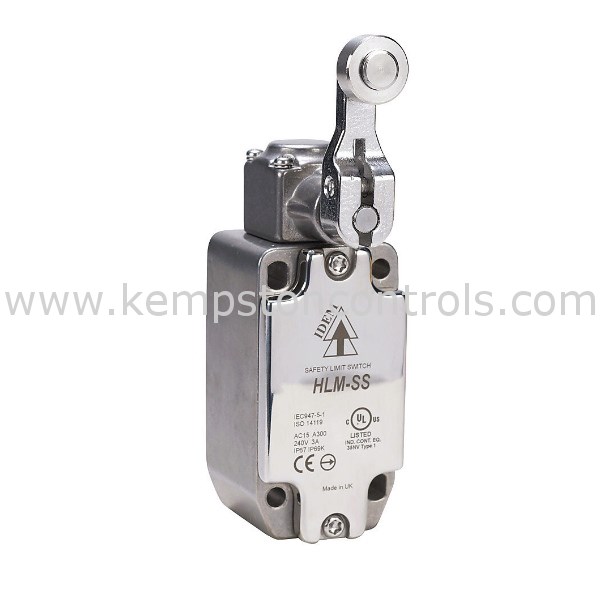 Idem 175002 HLMSSSRL Safety Limit Switch in Stainless Steel, 2NC, 2NO