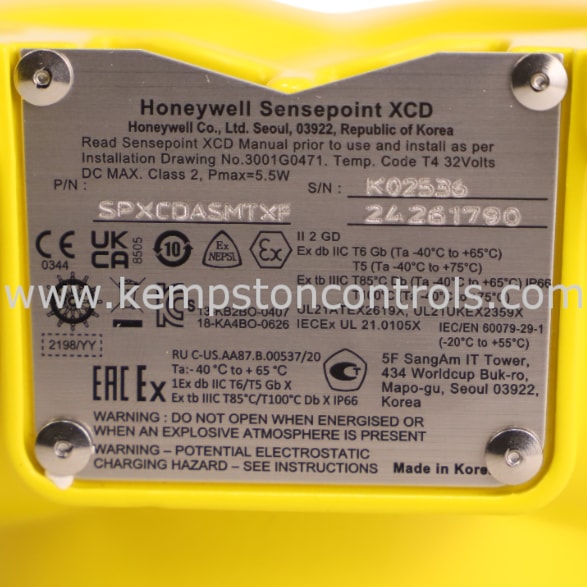 Honeywell SPXCDASMTXF HONEYWELL XCD IR & FLAMMABLE TRANSMITTER WITHOUT ...