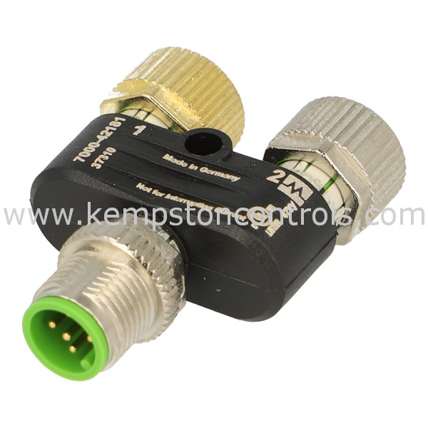 Murr Elektronik 7000-41201-0000000 T Coupler, M12 Male To M8 Female Straight