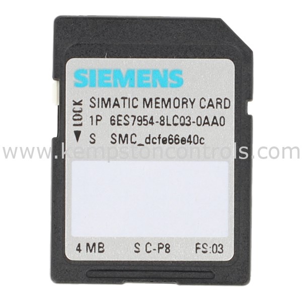 Siemens 6ES79548LC030AA0 SIMATIC S7, MEMORY CARD FOR S71X 00 CPU