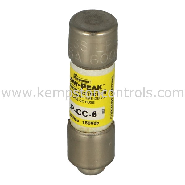 Bussmann LP-CC-6 6 Amp 600V Midget Fuse – Time Delay, Current Limiting Class CC For Electrical Protection 5 thumbnail image