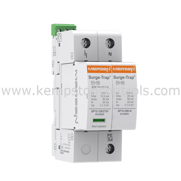 Mersen 83120115 SURGE TRAP PLUGGABLE SURGE PROTECTION TYPE 1+2 12.5