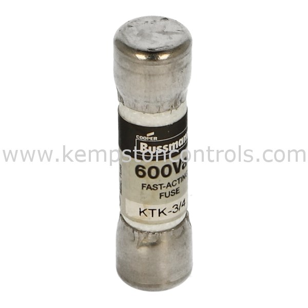 thumbnail image 2 of 10pcs Bussmann KTK-3/4 (KTK-0.75) 0.75 Amp Fast-Acting Supplementary Fuses, 600V By Ferraz Shamwut 2 of 5