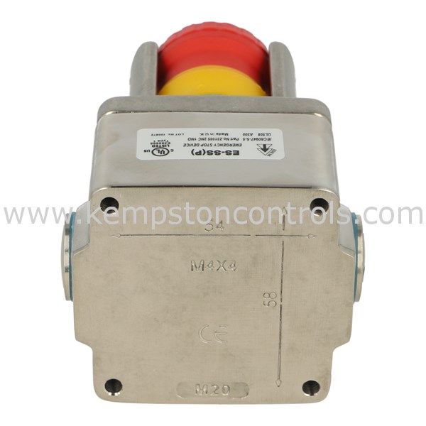 Idem 231005 IDEM STAINLESS STEEL EMERGENCY STOP SWITCH (ESTOP) WITH BUTTON PROTECTION AND