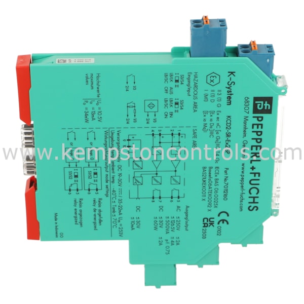 Pepperl + Fuchs KCD2-SR-EX2.SP P+F SWITCH AMPLIFIER, 2 CHANNEL ISOLATED ...