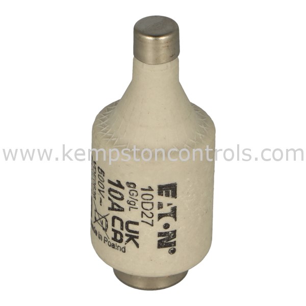 Bussmann 10D27 BOTTLE FUSE, 10A, 500VAC, TIMEDELAY, DII/E27 GR, FUSE