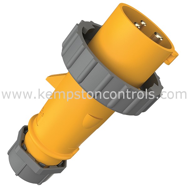 Mennekes 277 YELLOW AM-TOP PLUG IP67 16A 3P 110V 4H | Kempston Controls