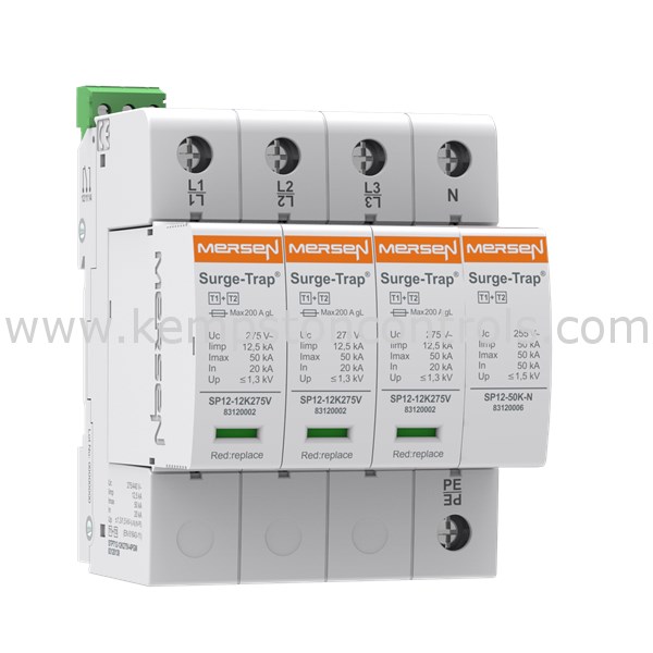 Mersen 83120139 SURGE TRAP PLUGGABLE SURGE PROTECTION TYPE 1+2 12.5