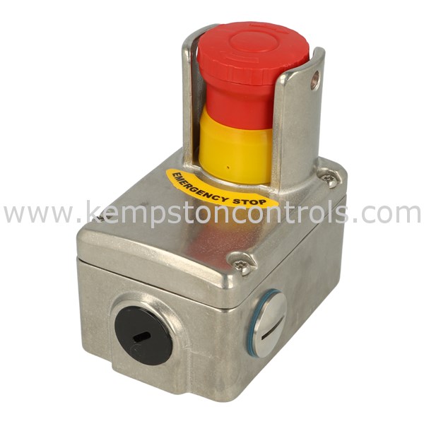 Idem 232010 STAINLESS STEEL EMERGENCY STOP, WITH SHROUD, ESLSS(P), ½ NPT, 2NC 2N, 4POLE