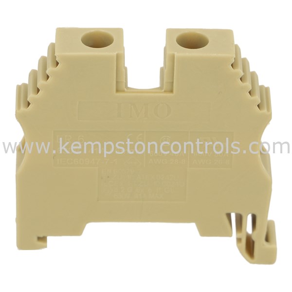 IMO ER6BEIGE SCREW CLAMP TERMINAL 6MM, 600V, 50A BEIGE 304149I