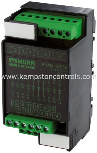 MURR 67057 MURR MKS - D 20/1300-1 P DIODE MODULES MOUNTING RAIL / SCREW ...