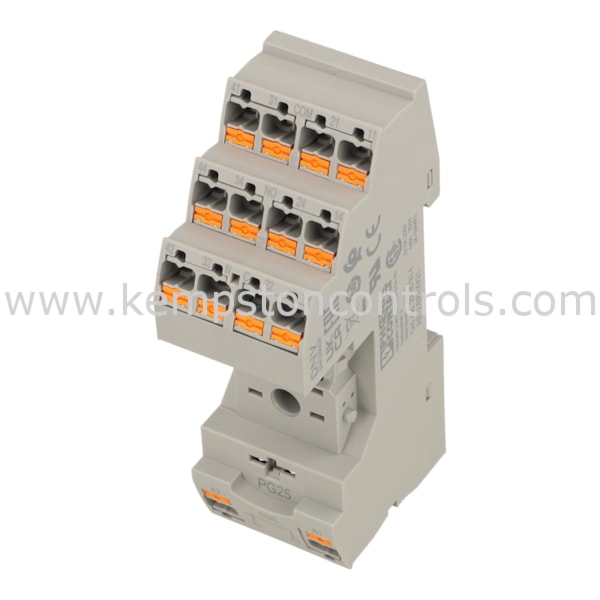 Phoenix 2900934 PHOENIX RIF-2-BPT/4X21, RELAY BASE, 250 V AC/DC, PUSH ...