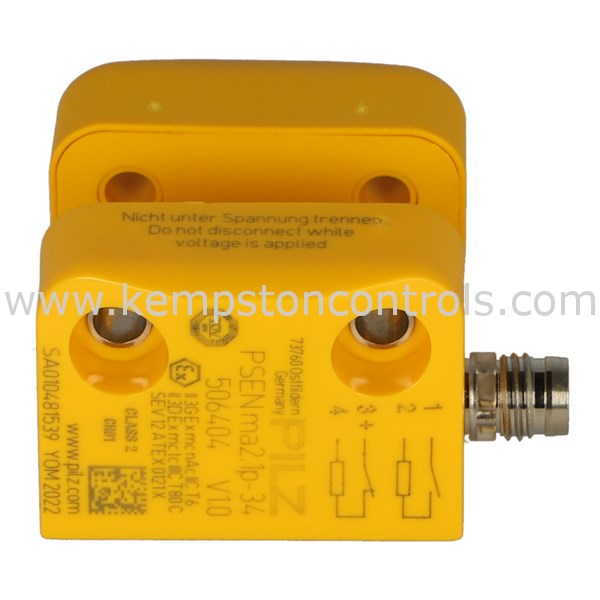 Pilz 506413 SAFETY SWITCH, NO, NC, 4 PIN, M8, MALE CONNECTOR