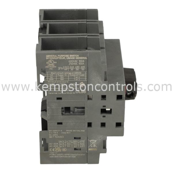 ABB OT100F3 ABB 1SCA105004R1001 OT100F3 SWITCH-DISCONNECTOR, 100A, 3 ...