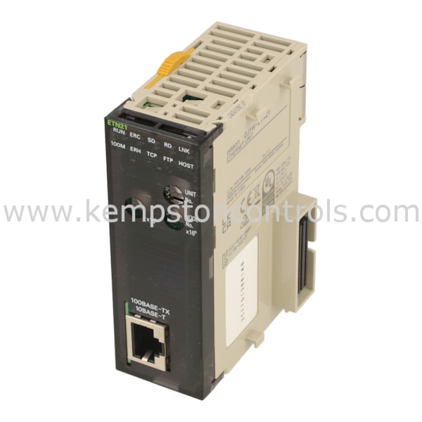 Omron CJ1W-ETN21 OMRON ETHERNET UNIT FOR CJ-SERIES, 100BASE-TX AND 